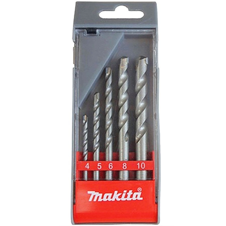 Kit 5 Brocas para Furadeira Jogo de Brocas para Concreto e Alvenaria Makita D-03894 4mm a 10mm em Oferta na Shopee