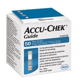 ACCU-CHEK GUIDE COM 50 TIRAS em Oferta na Shopee