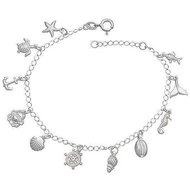 Tornozeleira buzios concha cavalo-marinho tartaruga peixe em Oferta na Shopee