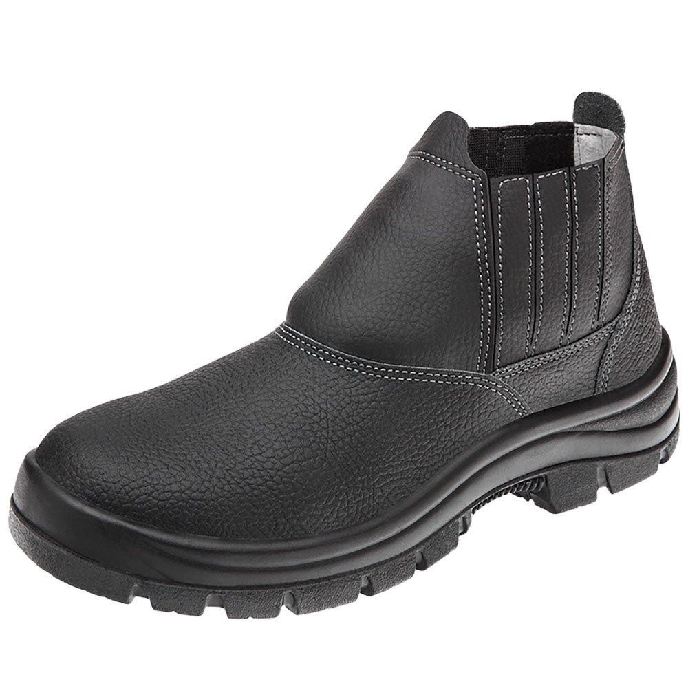 Botina de Segurança Preto com Bico de Aço n39 - MARLUVAS - Men Shoes