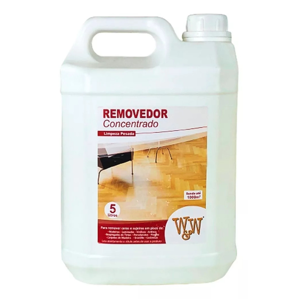 Limpa Cera Taco Piso Madeira Laminado Concentrado 5l - Tira cera