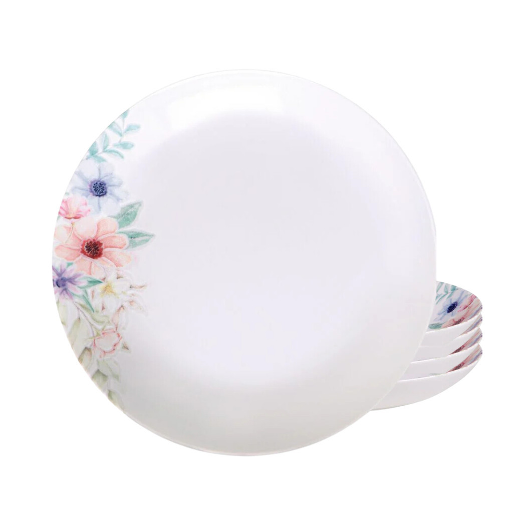 Jogo de Pratos Fundo 22cm Kit 4 Peças Em Porcelana Floratta Tramontina - Home & Living