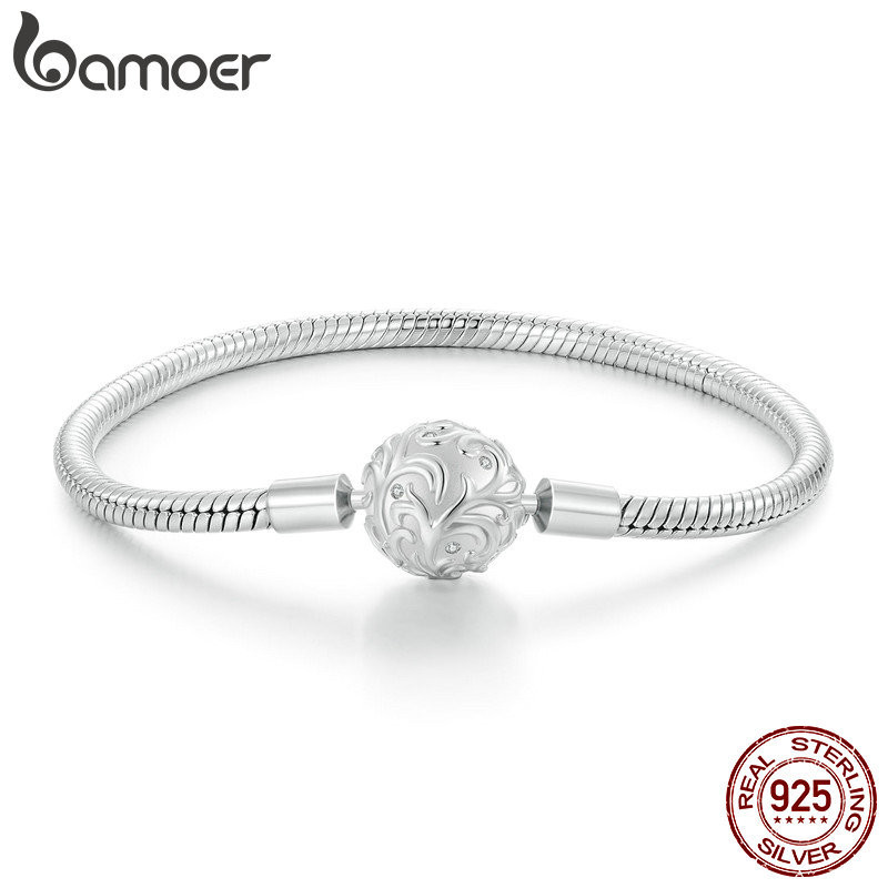 Pulseira Bamoer 925 Sterling Sliver Retro Palace Padrão Palácio Presentes Básicos De Jóias Para Mulheres em Oferta na Shopee