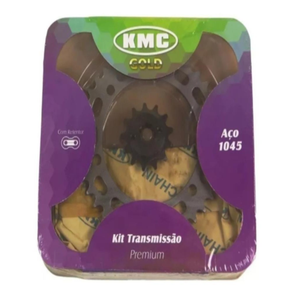 Kit Relação Tração Transmissão Honda Biz 110 Biz 125 2005 2006 2007 A 2025 C/ Retentor Original Kmc