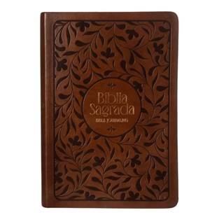 Bíblia Sagrada NVI | Bible Journaling | Leitura Perfeita | Espaço para anotações Couro Soft Marrom em Oferta na Shopee