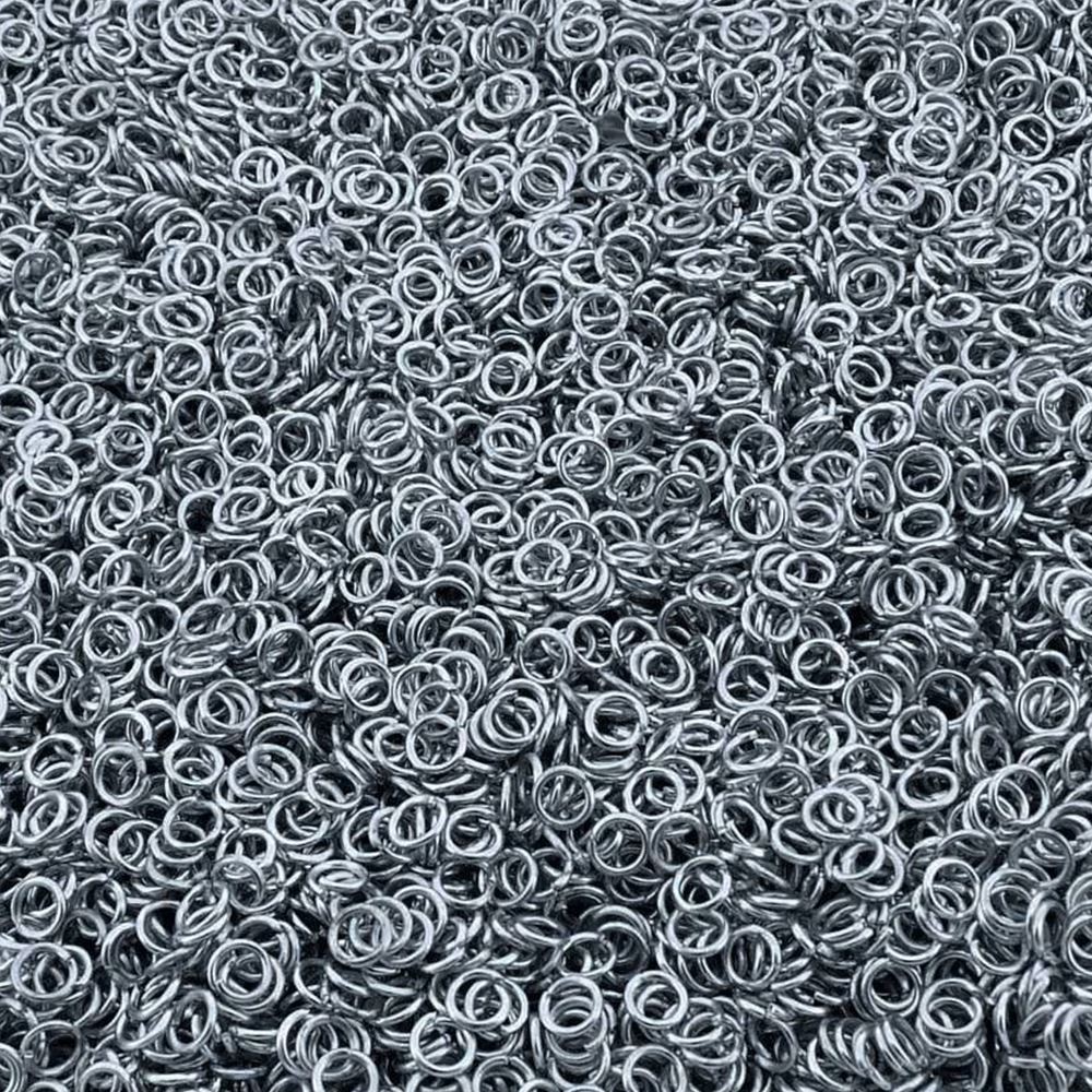 Argola Elo De Metal Aço Inox 5mm 100 Peças - Bijuterias Artesanato Chaveiros Lustres em Oferta na Shopee