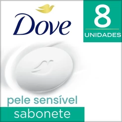 Sabonete em Barra Dove Pele Sensível 90 g 8 unidades