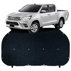 Forro Manta Térmica Acústica Isolante Revestida do Capô Hilux Sw4 2017 2018 2019 com Presilhas