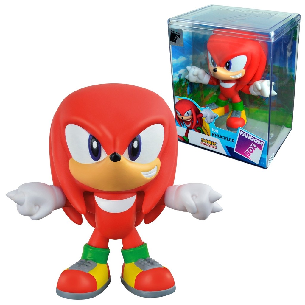 Fandom Box Sonic Knuckles 108 Boneco Colecionável Personagem - Líder Brinquedos