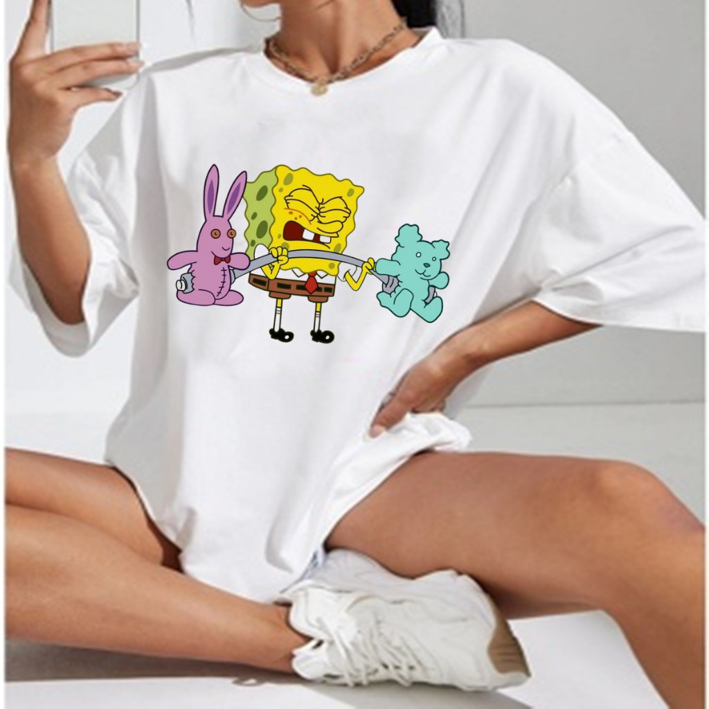 Camiseta de Treino fofo  Personagem Tshirt Academia Meme