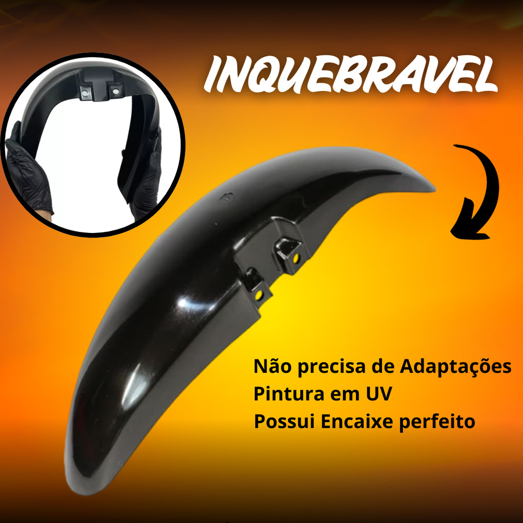 Paralama Preto Cg Titan Fan 125/150/2000 a 2013 em Oferta na Shopee