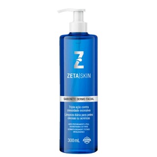 Sabonete Dermo Facial Zeta Skin Tripla Ação 300ml em Oferta na Shopee