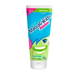 Gel Dental Infantil Malvatrikids Júnior Com Flúor Anticárie Sabor Tutti-Frutti 70g