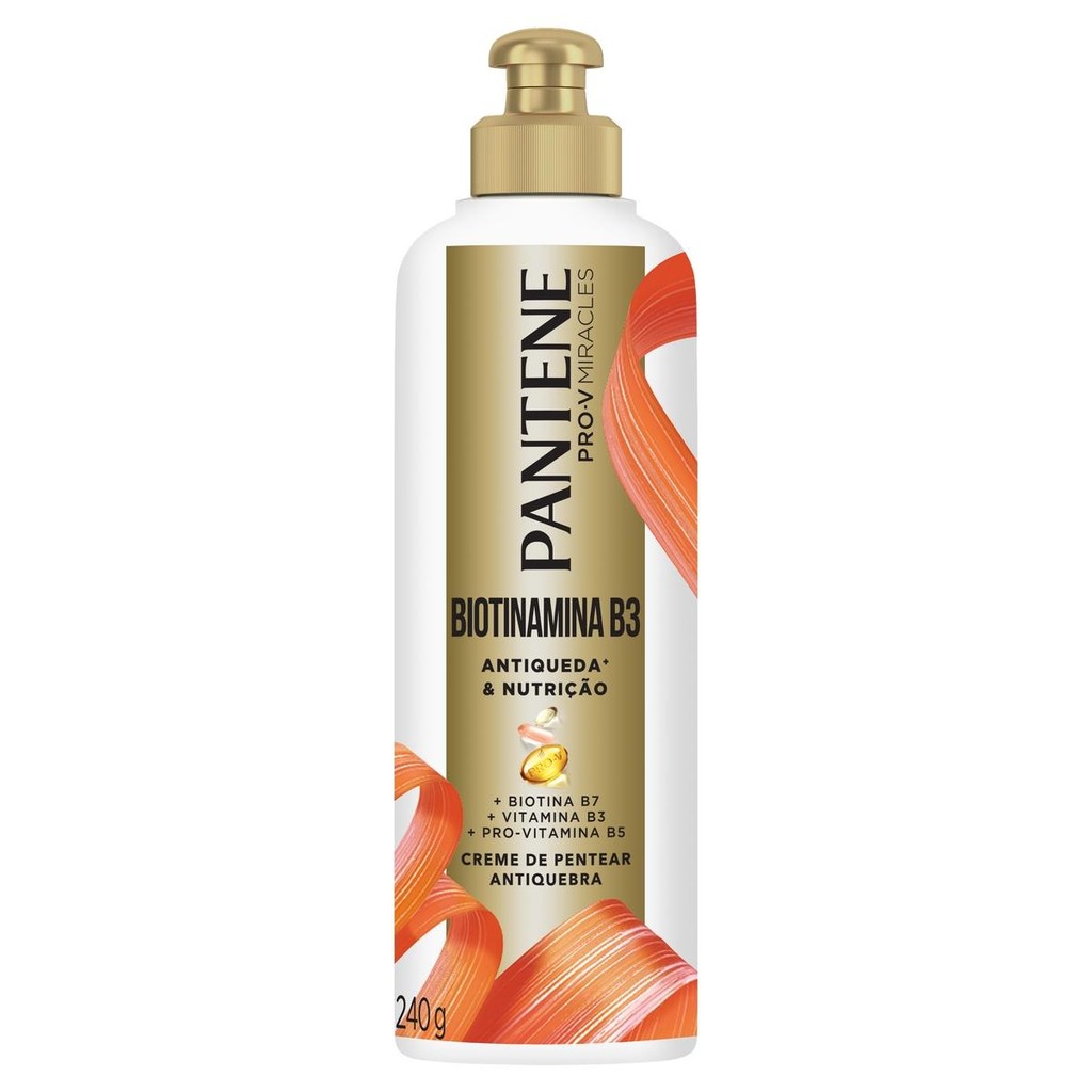 Creme de Pentear Pantene Antiqueda Biotinamina B3 240g em Oferta na Shopee