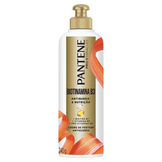 Creme de Pentear Pantene Antiqueda Biotinamina B3 240g em Oferta na Shopee
