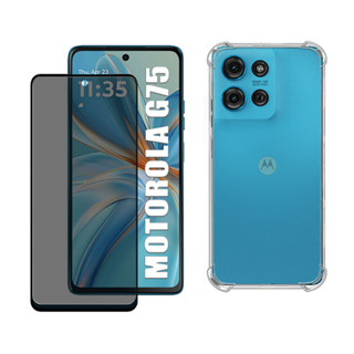 Capa Case Capinha Para Motorola Moto G75 + Película 3D Privacidade Anti Spy em Oferta na Shopee