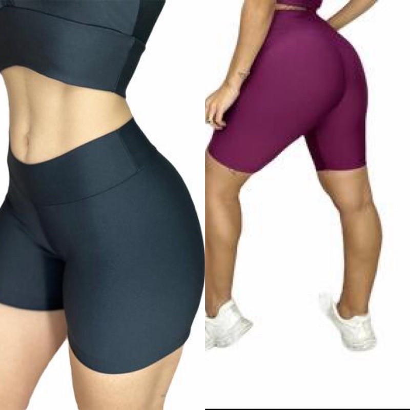 kit 2 Shorts zero transparência FITNESS 1 em Oferta na Shopee