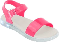 Sandália Infantil Feminina Manu Light Led - Pink