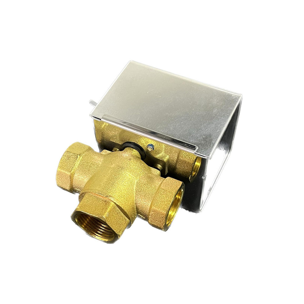 Válvula 3 vias 3/4" 220V Motorizada Ação ON-OFF Retorno Por Mola ACTZV-320
