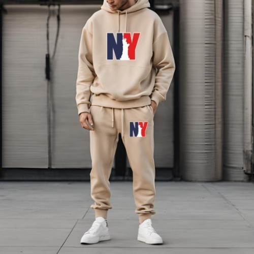 conjunto moletom calça moletom e  blusa  , estampada NY estatua da liberdade  lançamento exclusivo ,casual e academia