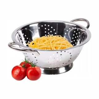 Escorredor de Macarrão Aço Inoxidável Massas Legumes Alimentos Inox em Oferta na Shopee