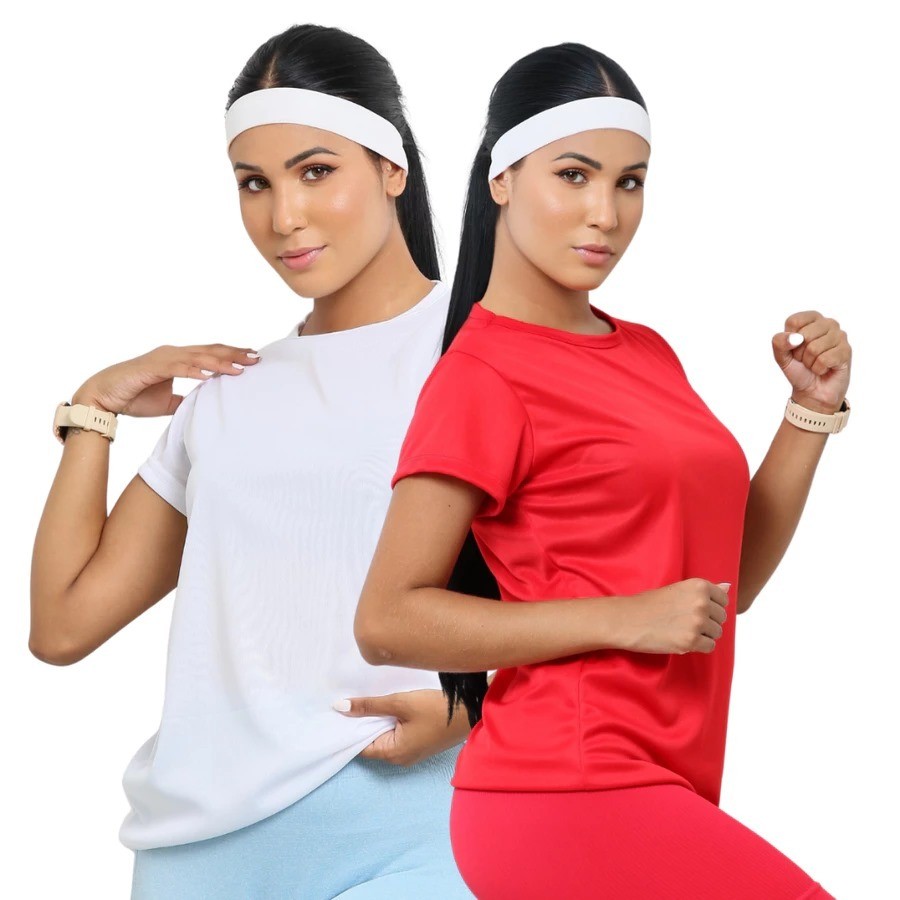 Kit 3 Camisetas Dry Fit Feminina Academia Treino Corrida Proteção UV Premium
