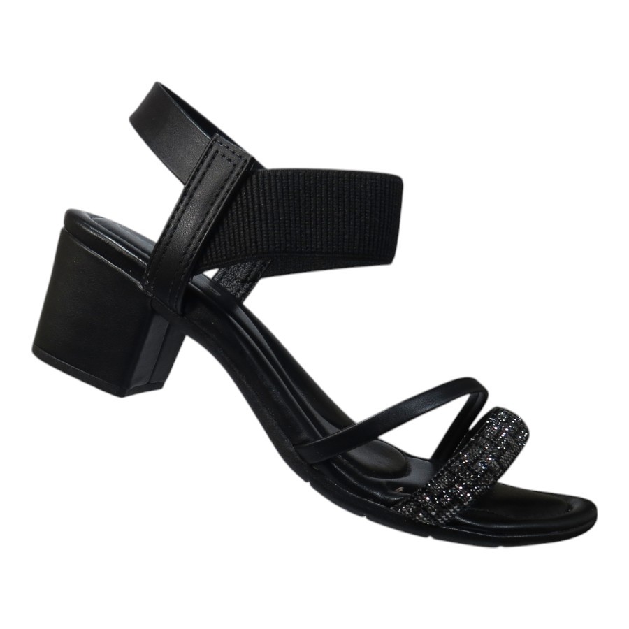 Sandália Feminina Comfortflex Salto Bloco 2450404 Confortável