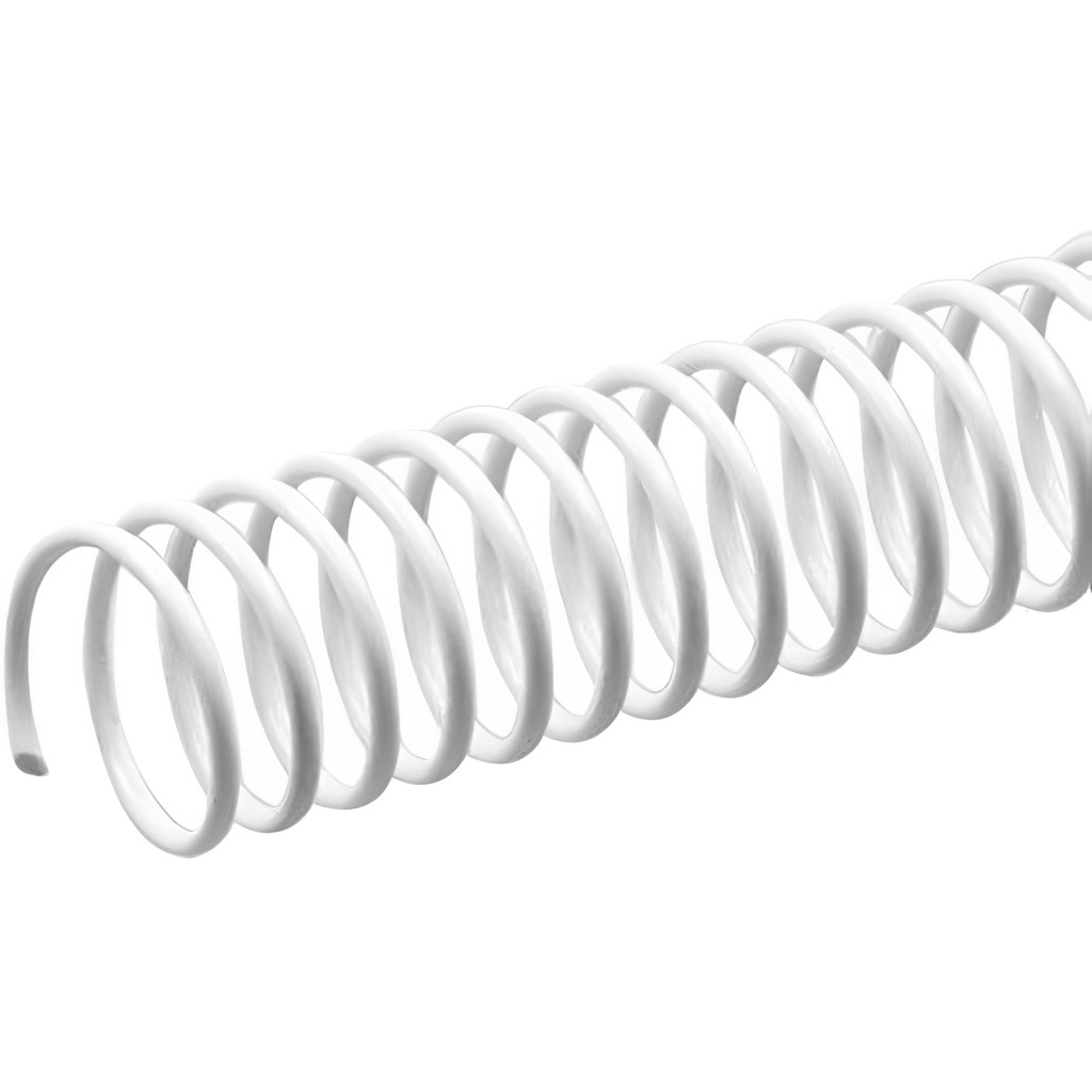 Espiral Branco Para Encadernação 7mm A4 C/100un. P/25fls.