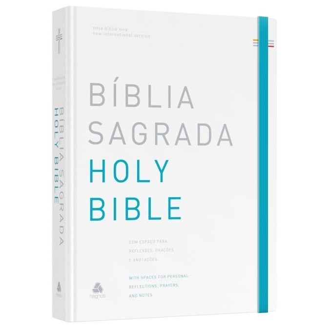 Bíblia Sagrada NBV e NIV Holy Biblie | Bilíngue | Português e Inglês | Capa Dura | Peace em Oferta na Shopee