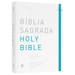 Bíblia Sagrada NBV e NIV Holy Biblie | Bilíngue | Português e Inglês | Capa Dura | Peace