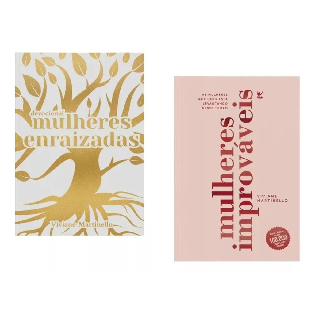 Kit 2 Livros | Mulheres Improváveis + Mulheres Enraizadas | Viviane Martinello - Books & Magazines