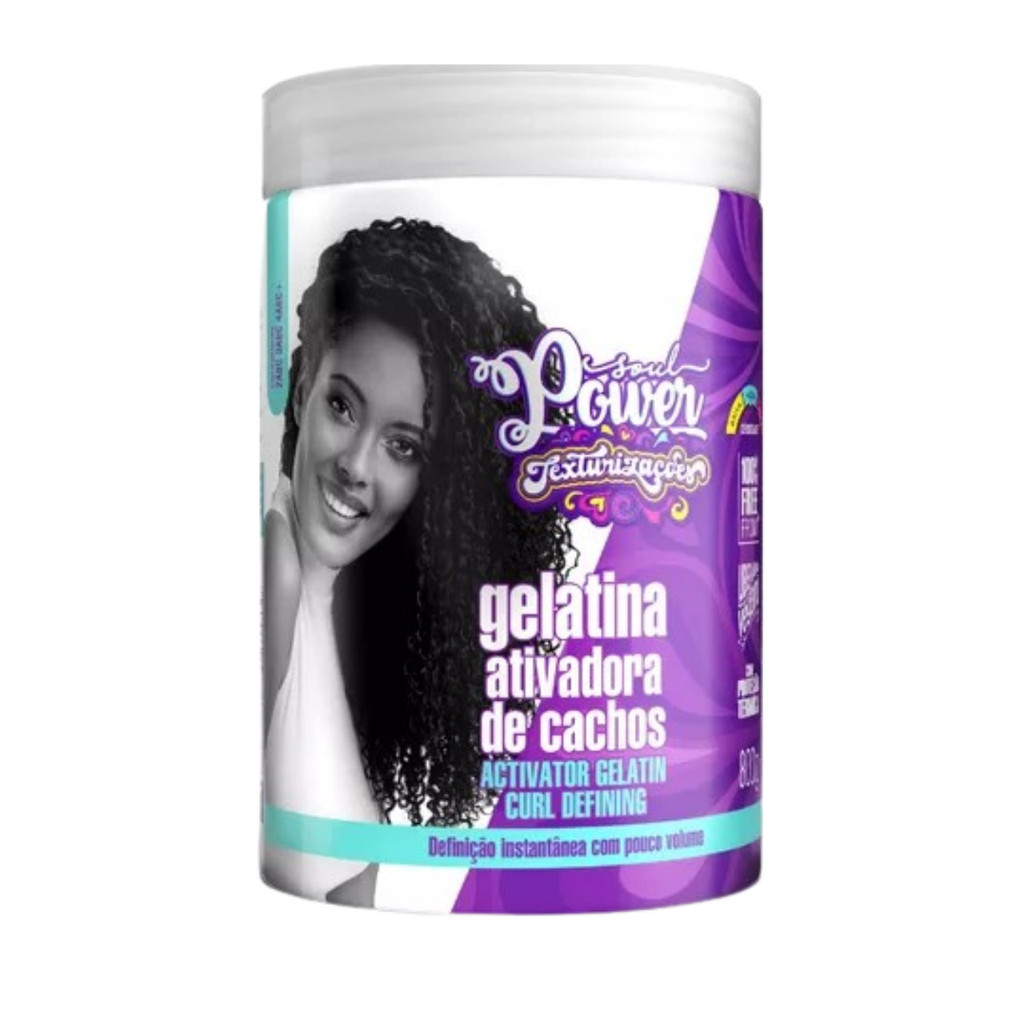 Soul Power Texturizações Curl Defining Gelatina Ativadora de Cachos 800g