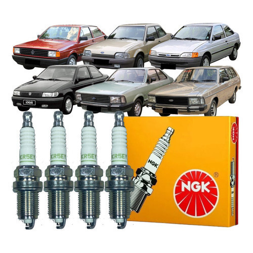 Jogo Vela Ignição Ngk Gol Saveiro Parati Logus Verona Escort em Oferta na Shopee