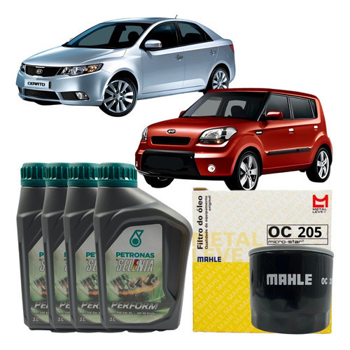 Kit Troca Óleo 04lt 5w30 + Filtro Kia Soul Cerato 1.6 16v em Oferta na Shopee