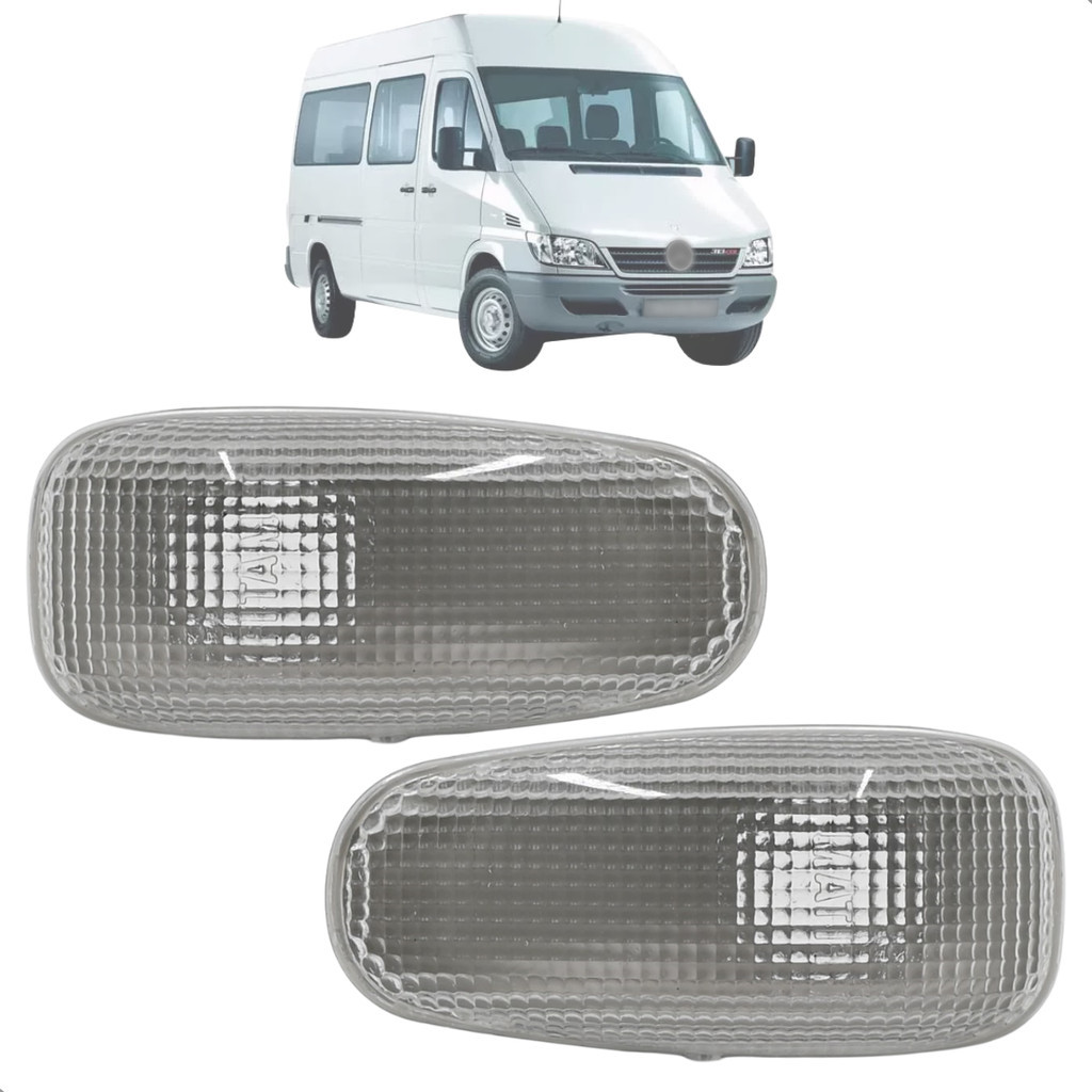 Kit 2 De Pisca Lateral Cristal Sprinter 2004 2005 Até 2011 2012