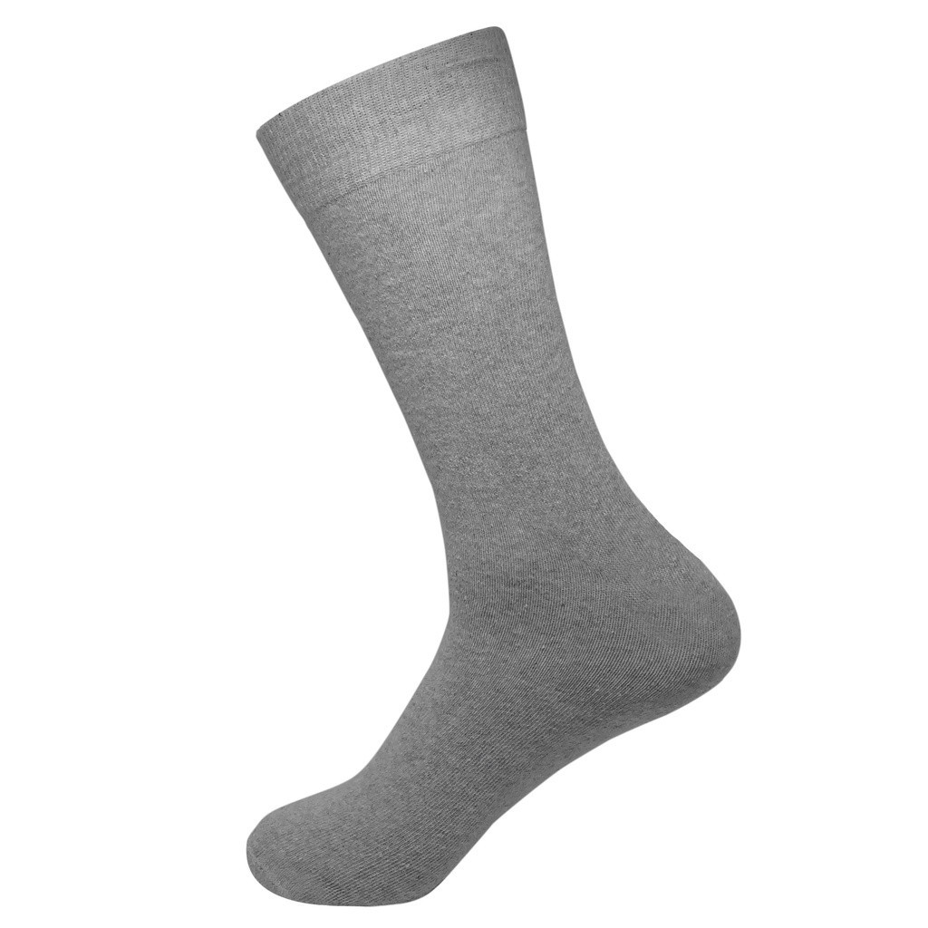 Meia Social de Algodão - Cinza em Oferta na Shopee