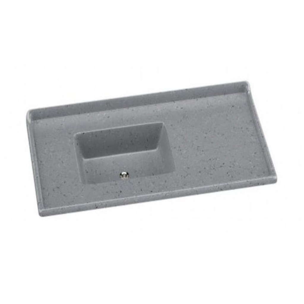 Pia Sintética para Cozinha 100cm X 53cm Cinza em Oferta na Shopee