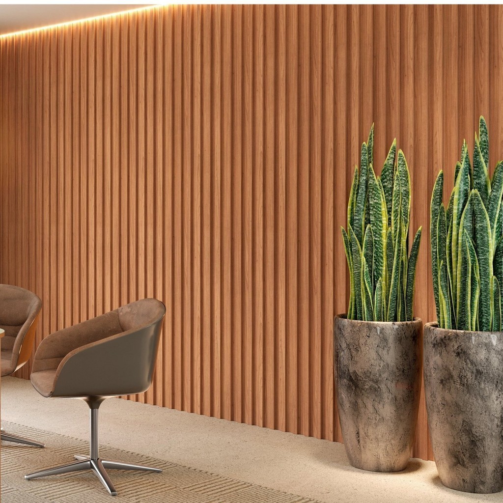Painel Ripado em Placa 134x250cm (3,35m²) MDF 3.35