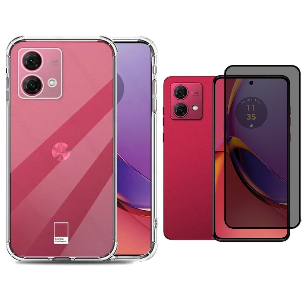 Capa Case Capinha Anti Impacto Compatível Com Motorola Moto G84 5G + Película 3D