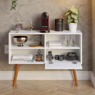 Buffet Madeira Sala Aparador Retro Armário Resistente Suporte para Televisão - Moveis Bonatto em Oferta na Shopee