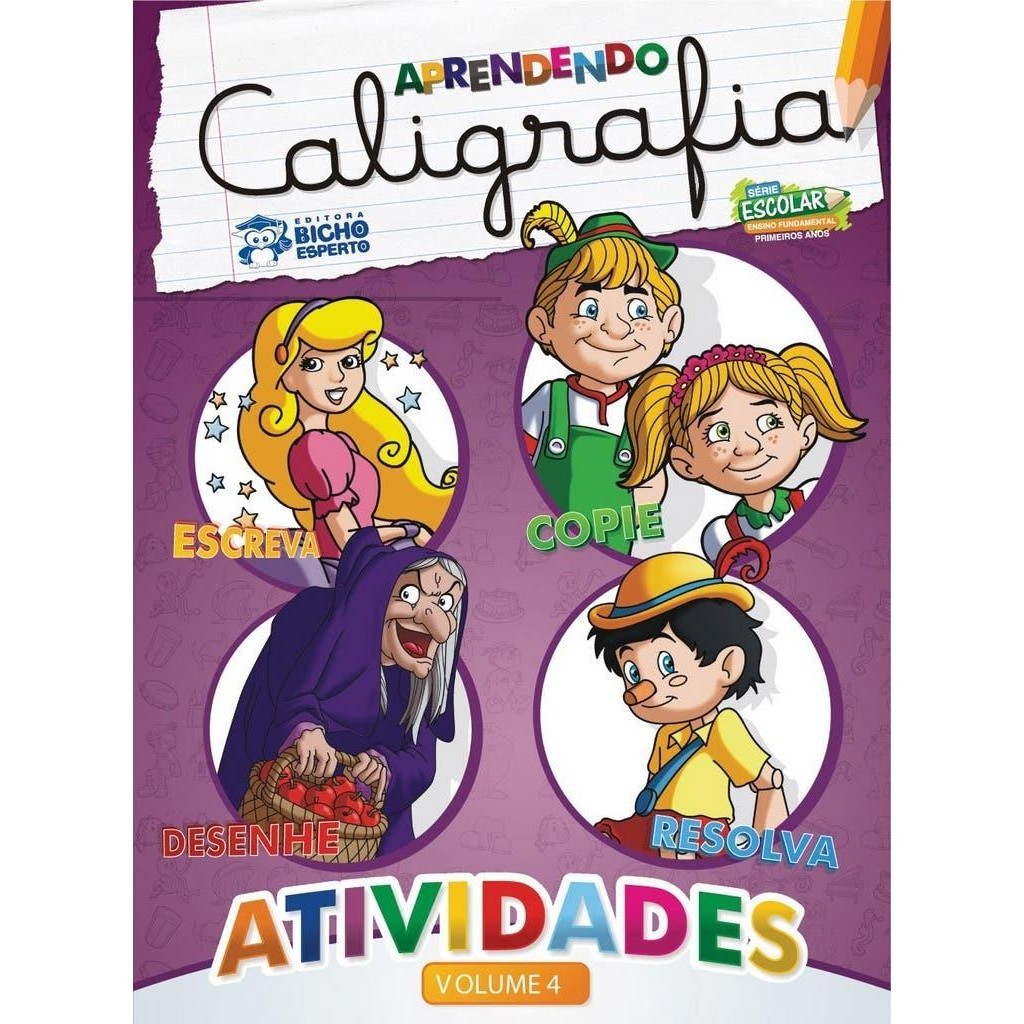 Aprendendo Caligrafia - Atividades em Oferta na Shopee