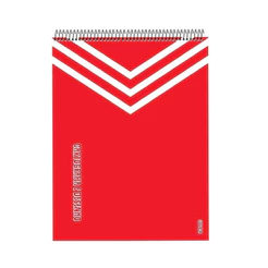 CAD CARTOGRAFIA ESPIRAL 60F KBOM VERMELHO 10364 - UNITÁRIO