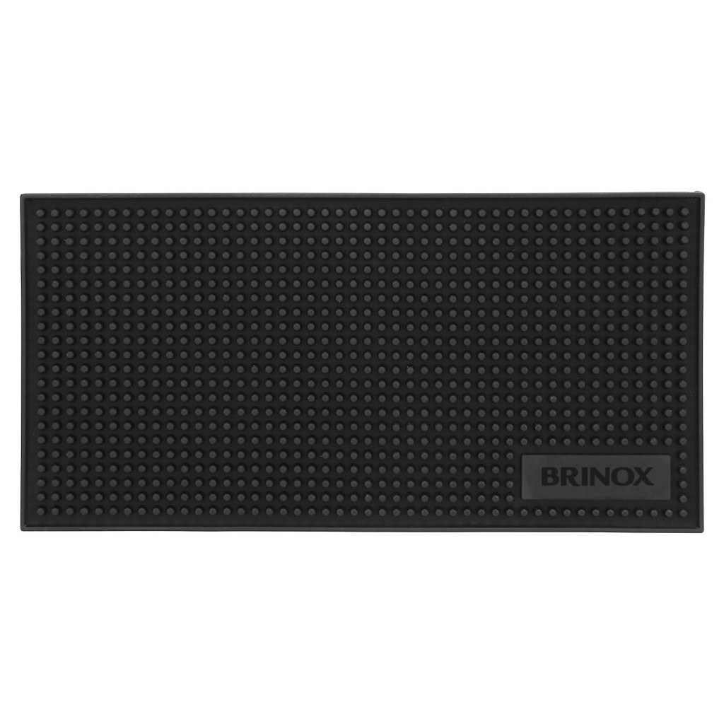 Tapete Escorredor para Bar 30 cm Borracha Cor Preto Linha Acessórios para Bar e Vinho Brinox - Home & Living