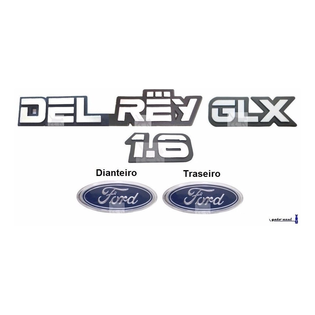 Kit Emblemas Del Rey 1.6 Glx - Belina 1987 À 1991