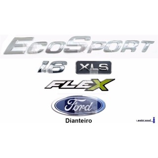 Emblemas Ecosport 1.6 Xls Flex + Ford - 2003 À 2007 em Oferta na Shopee