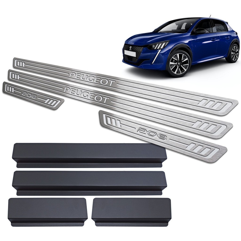 Soleira de Porta Peugeot 208 2021/.. - Aço Inox