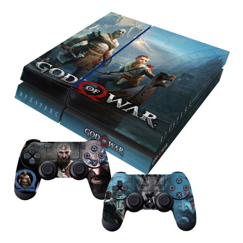 Adesivo Ps4 FAT Playstation 4 Auto Colante God Of War