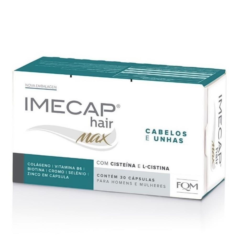 IMECAP HAIR MAX CABELOS E UNHAS COM 30 CÁPSULAS - Beauty