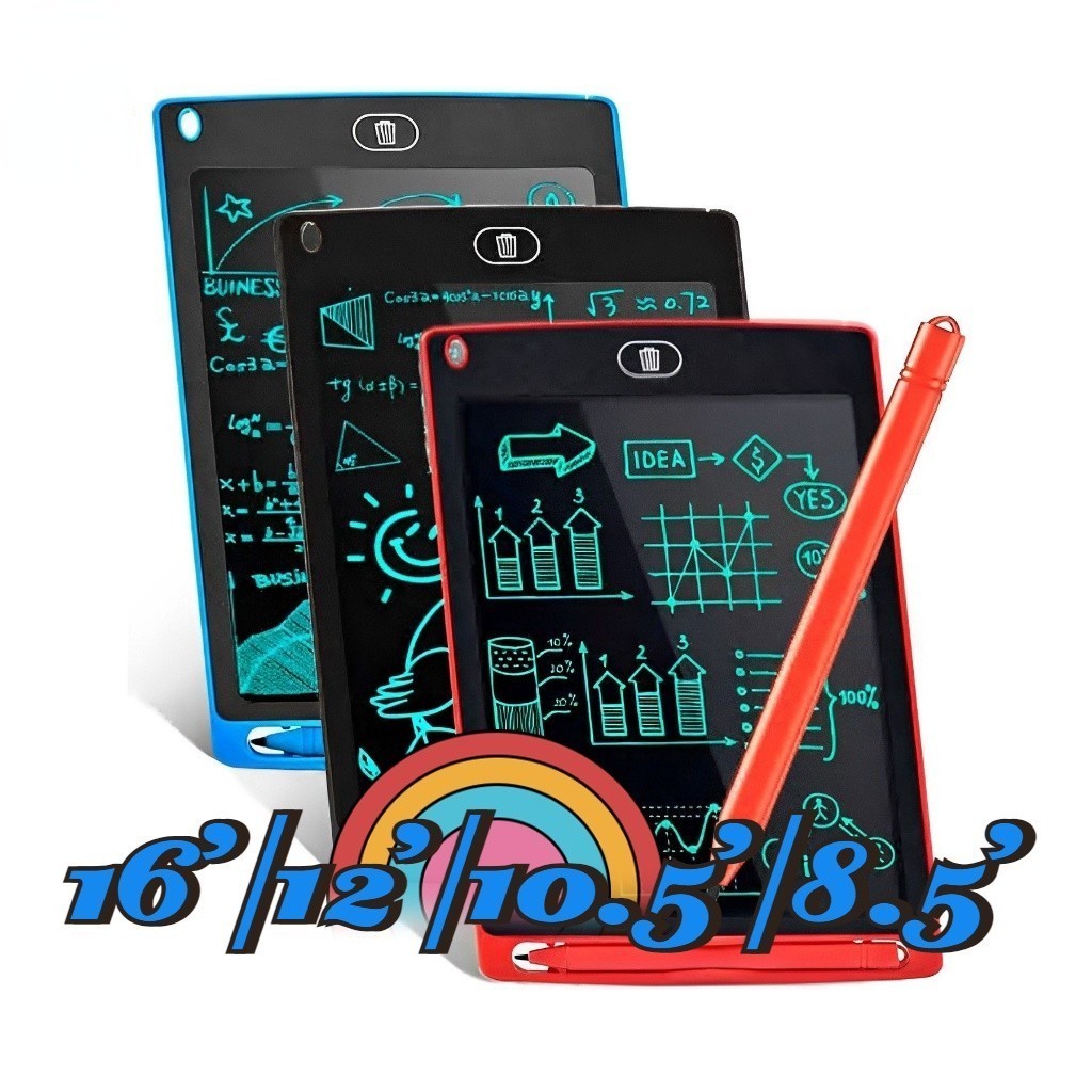 Lousa Mágica infantil Digital Tablet de Desenho Tela LCD/ 8.5/12/16/ polegadas