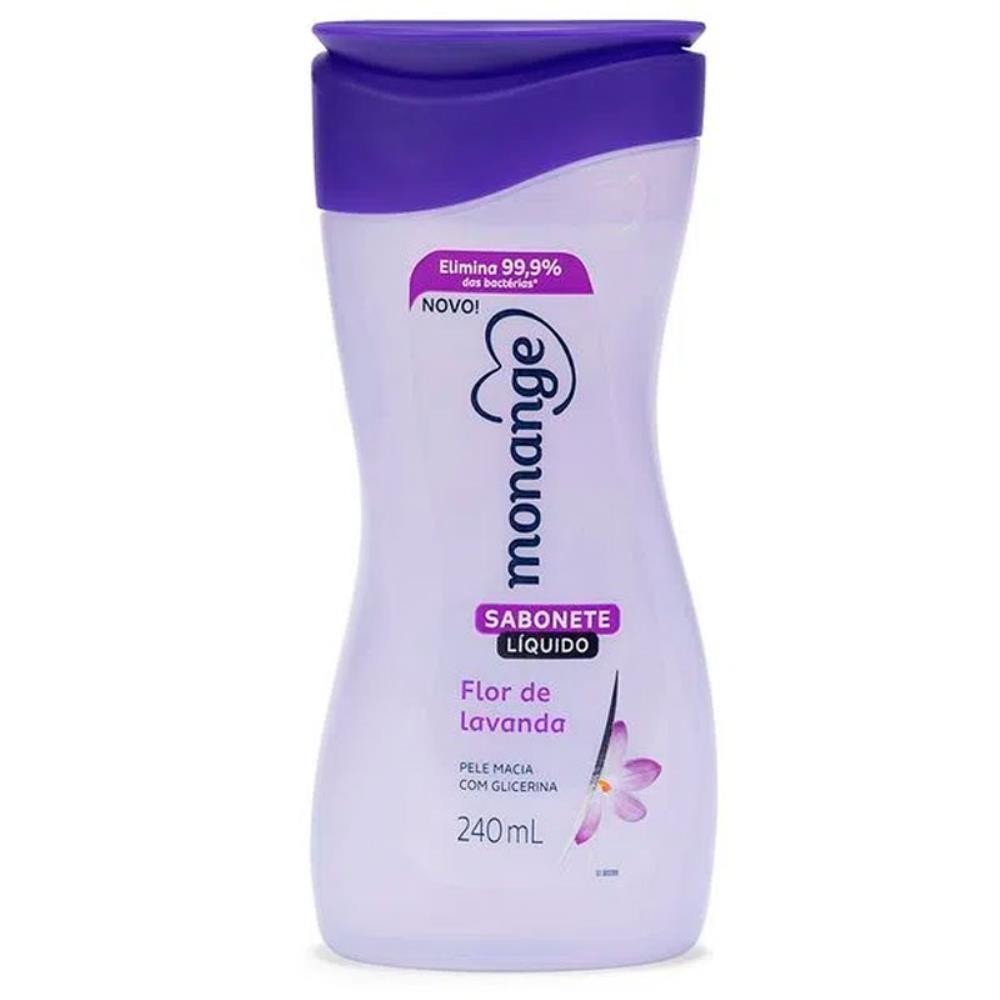 MONANGE SABONETE LÍQUIDO FLOR DE LAVANDA COM 240ML em Oferta na Shopee